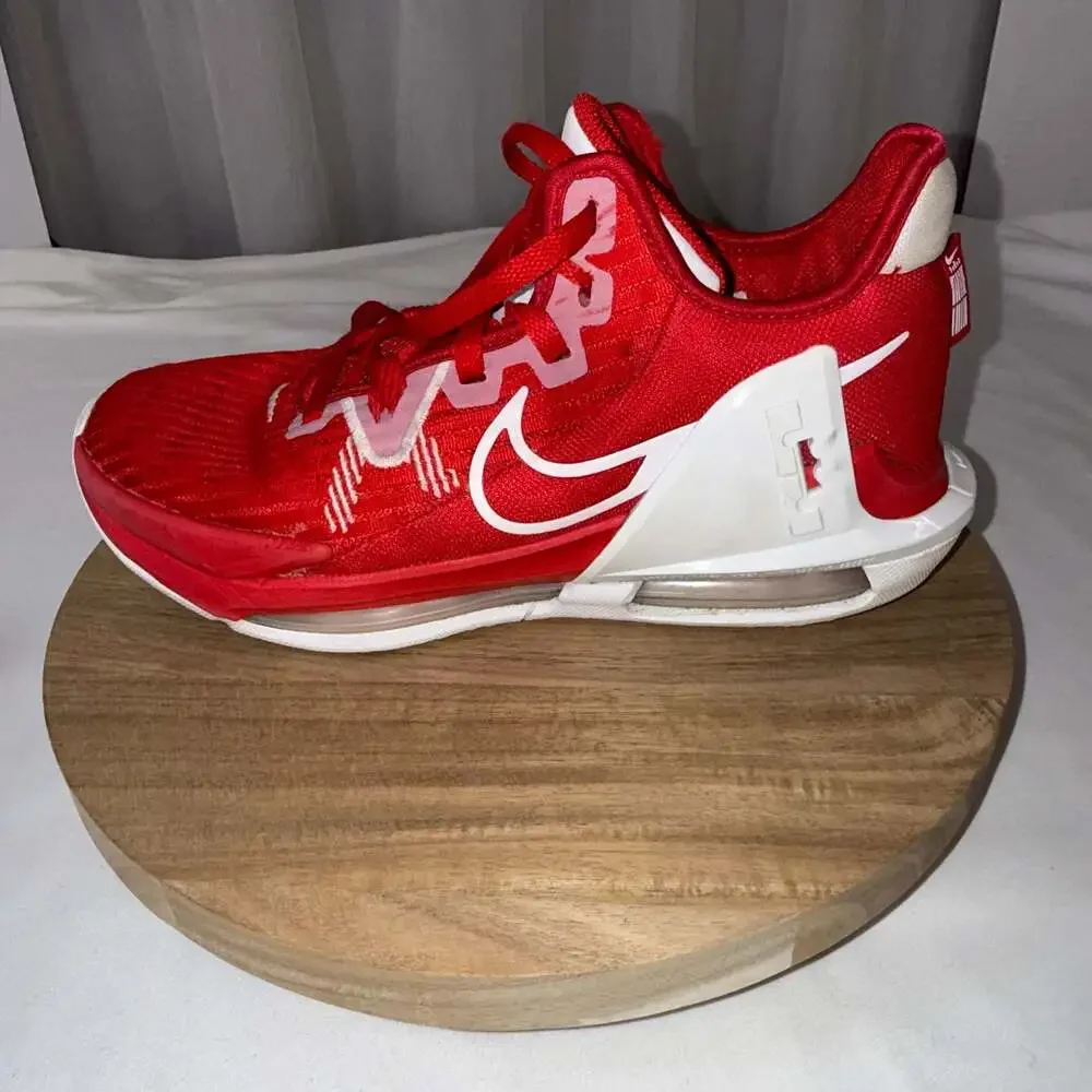 Nike LeBron Witness 6 University Red White Basketball Shoes